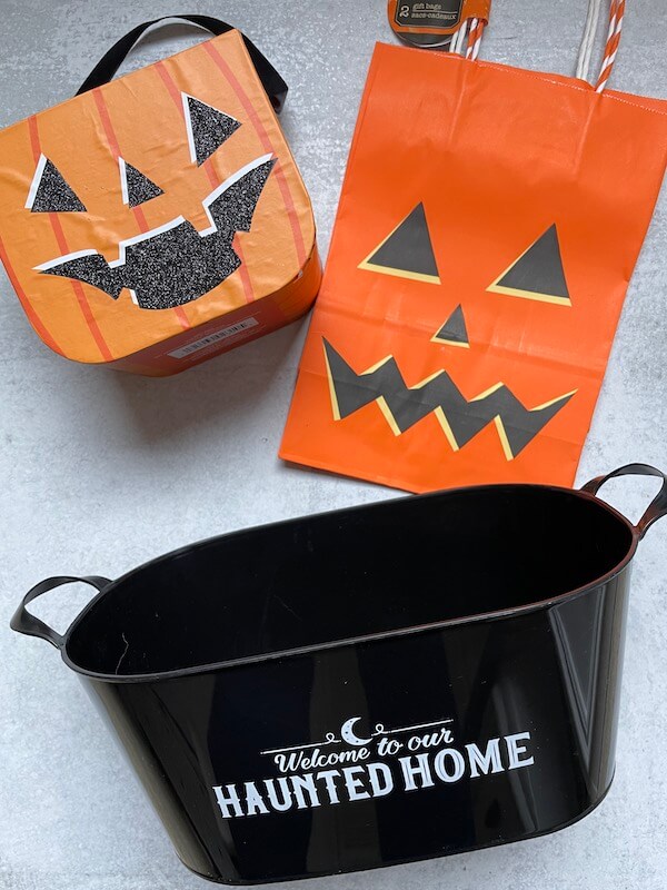 Halloween bags and baskets