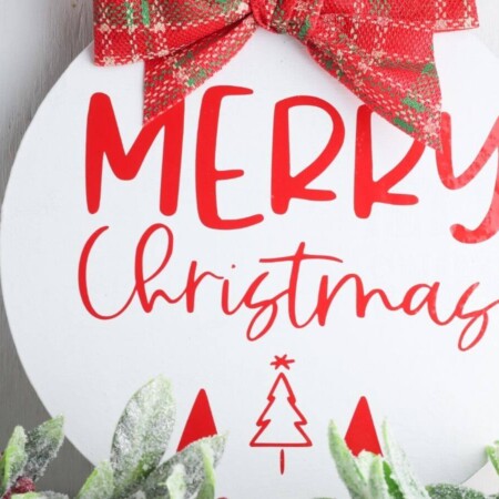 DIY Merry Christmas sign