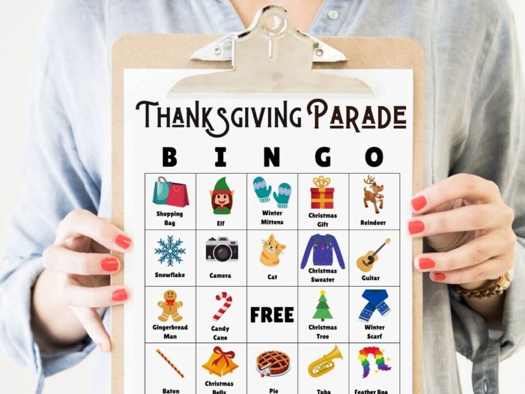 Thanksgiving Parade Activity  Printable Bingo Game - FamilyEducation