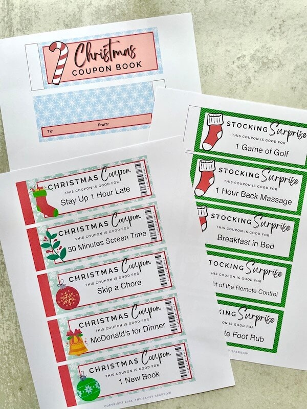 holiday coupon template