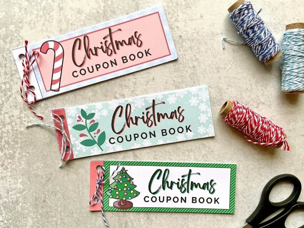 blank coupon template christmas