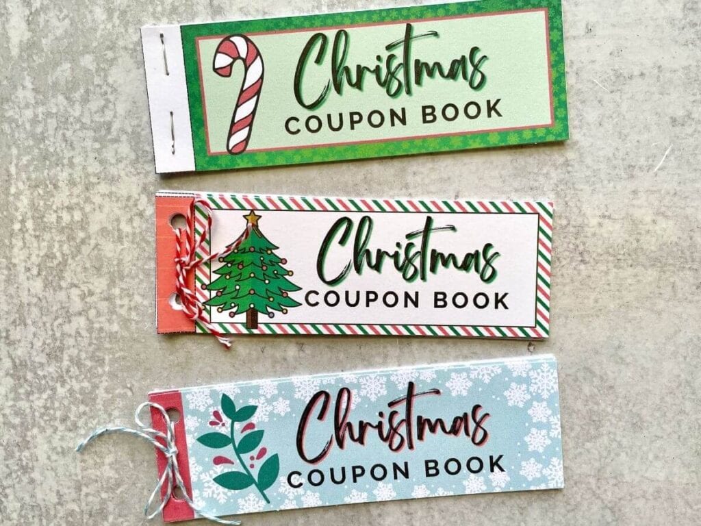 printable Christmas coupon books