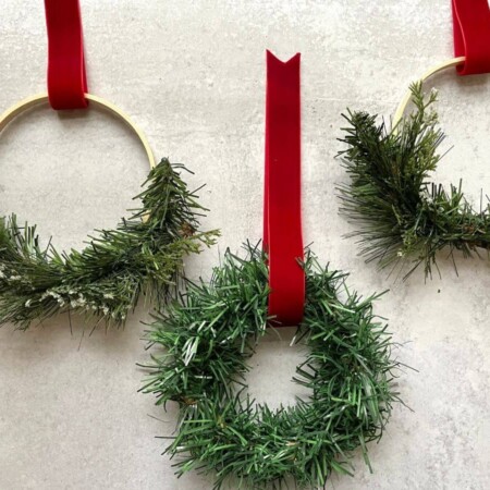 mini Christmas wreaths