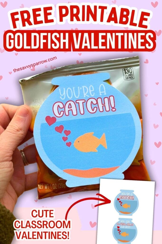 free printable goldfish valentines for kids