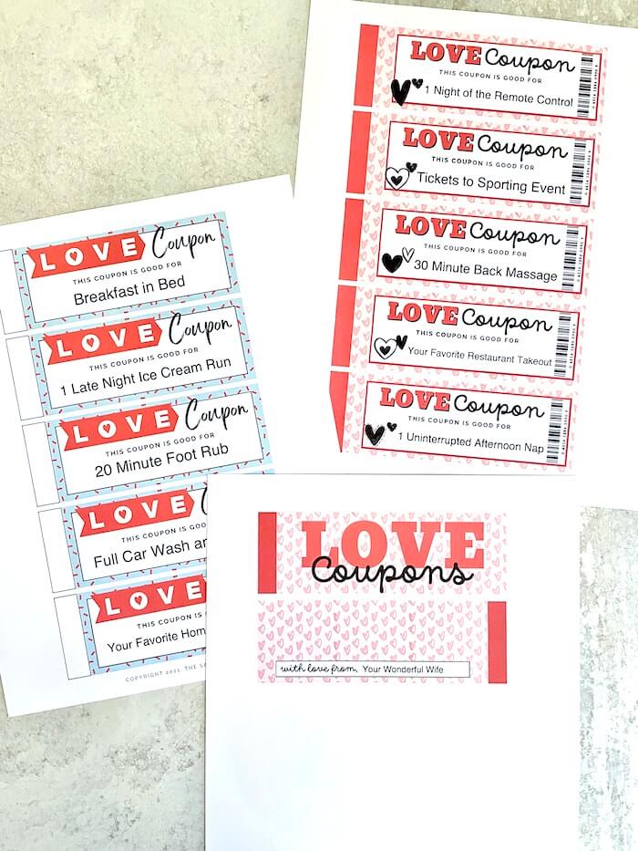 Couples CouponsRed Hearts Love  Love coupons, Love coupons for him,  Coupons for boyfriend