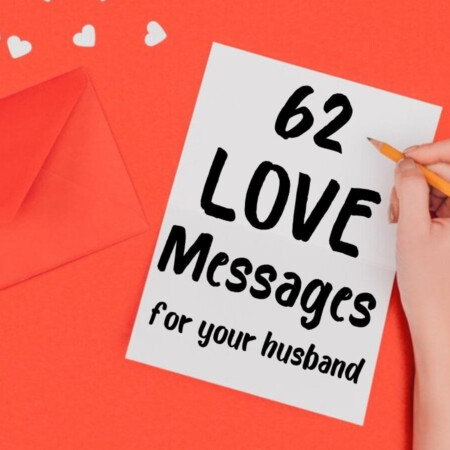 woman writing "62 love messages for your husband"
