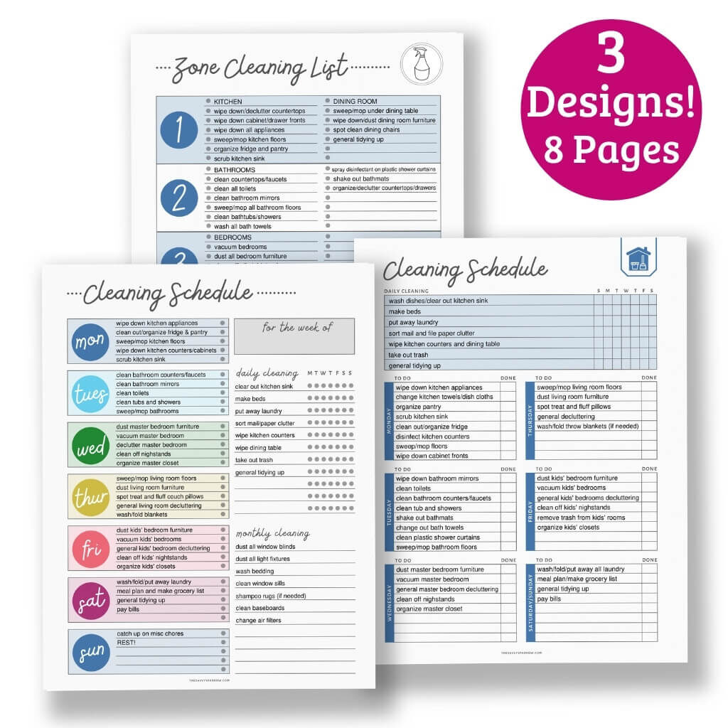 blank cleaning checklist template