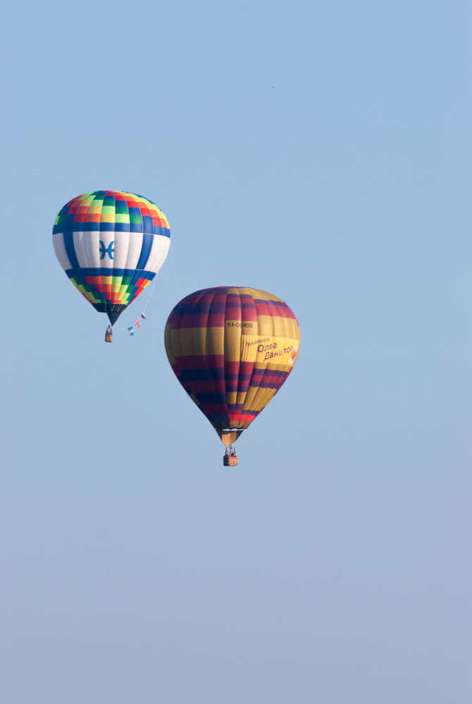 hot air balloons