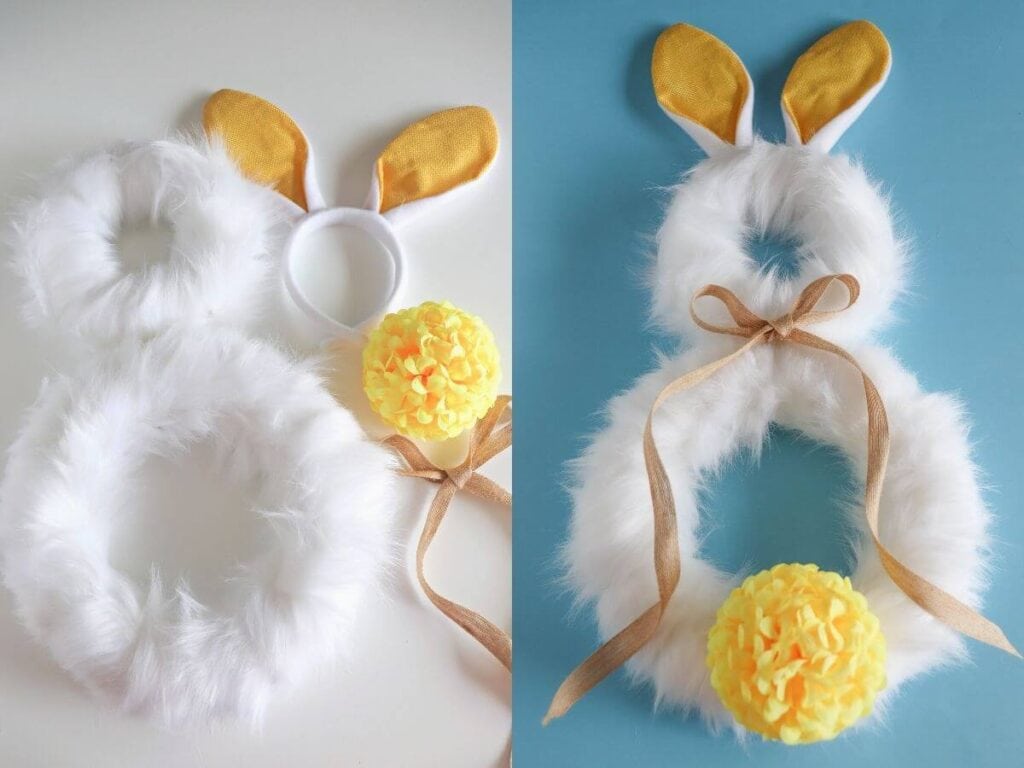 Easter Fuzzy Stick Bunny DIY