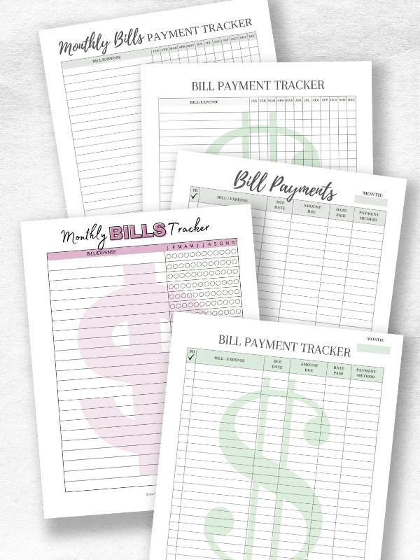 bill payment trackers