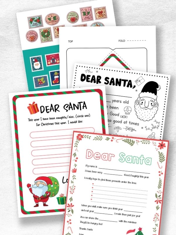 printable santa letter templates