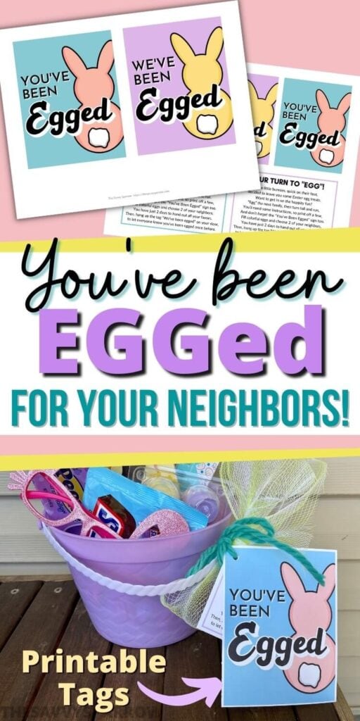 you've been egged printable sign for your neighbors