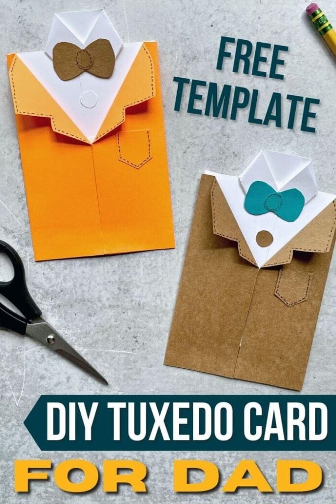 DIY tuxedo card for Dad