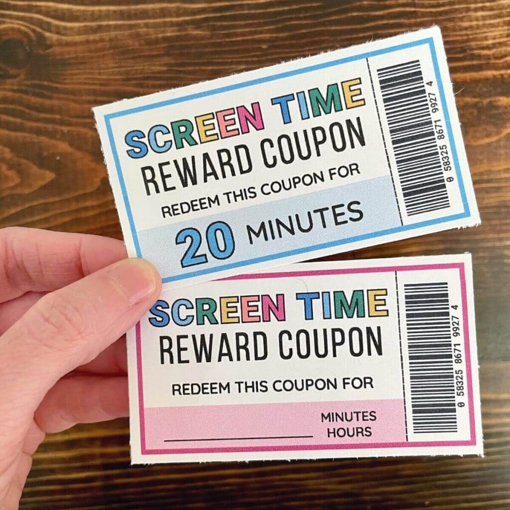 two screen time coupons