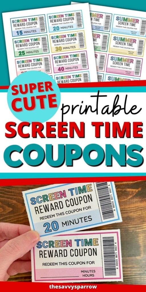 printable screen time coupons for kids