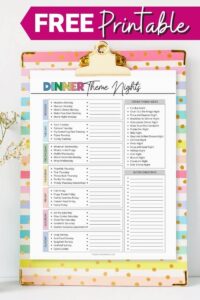 50 Themed Dinner Ideas that Your Family Will LOVE! - The Savvy Sparrow