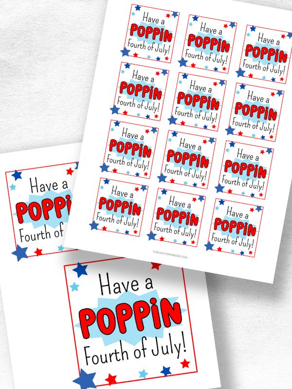 july 4th gift tags
