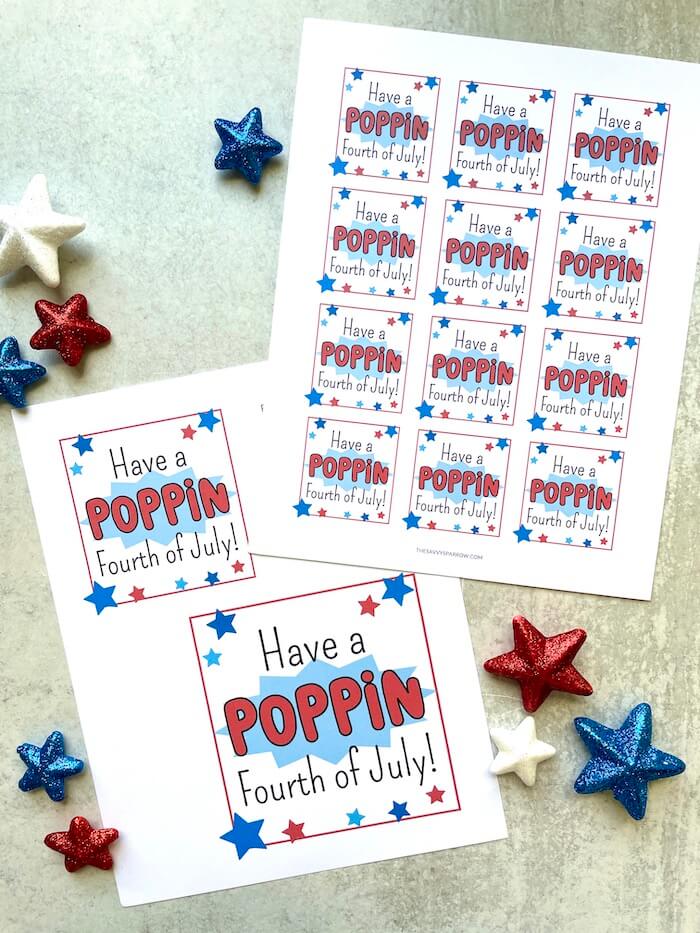 Printable 4th of July Customer Appreciation Gift Tags for Independence –  Chevelly Designs