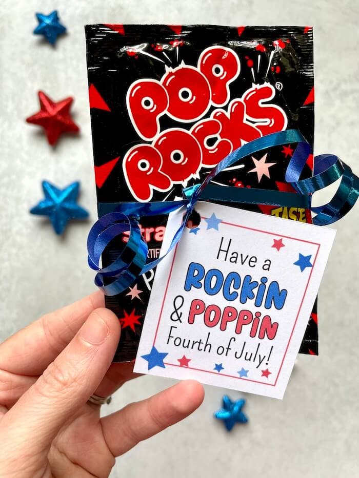 pop rocks fourth of July tags