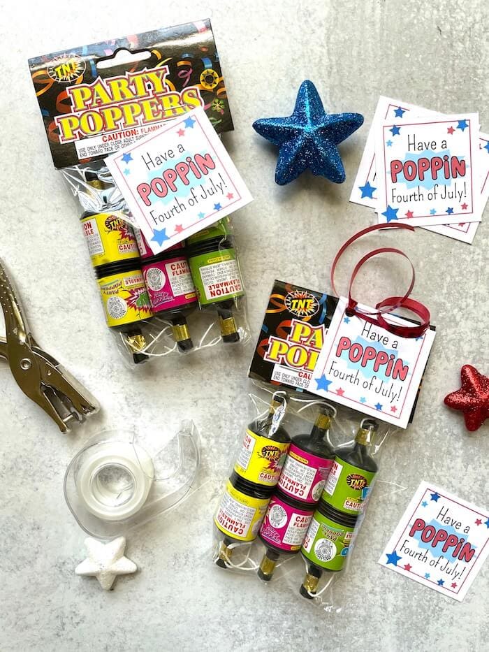 confetti poppers July 4th party favors
