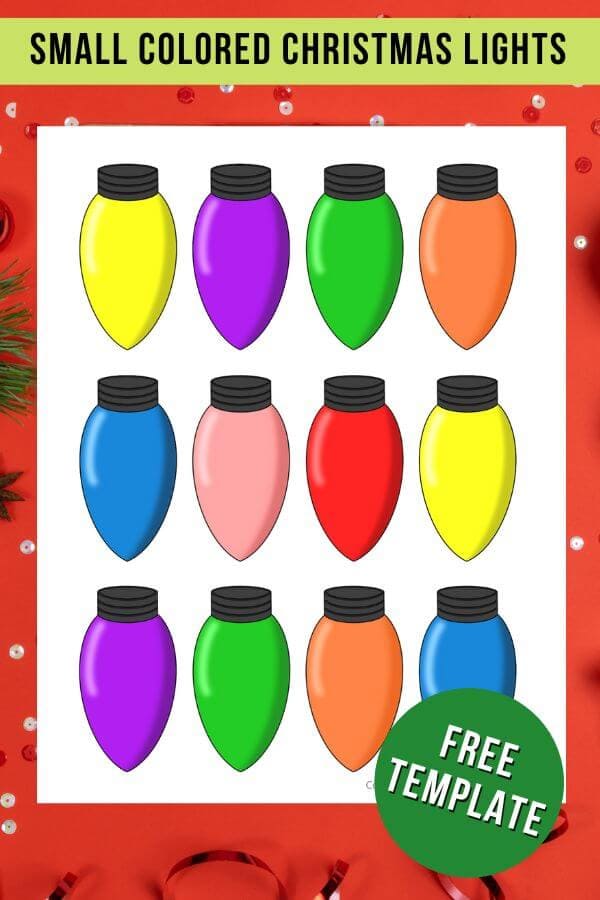 Printable Fingerprint Christmas Lights Template Print vrogue.co