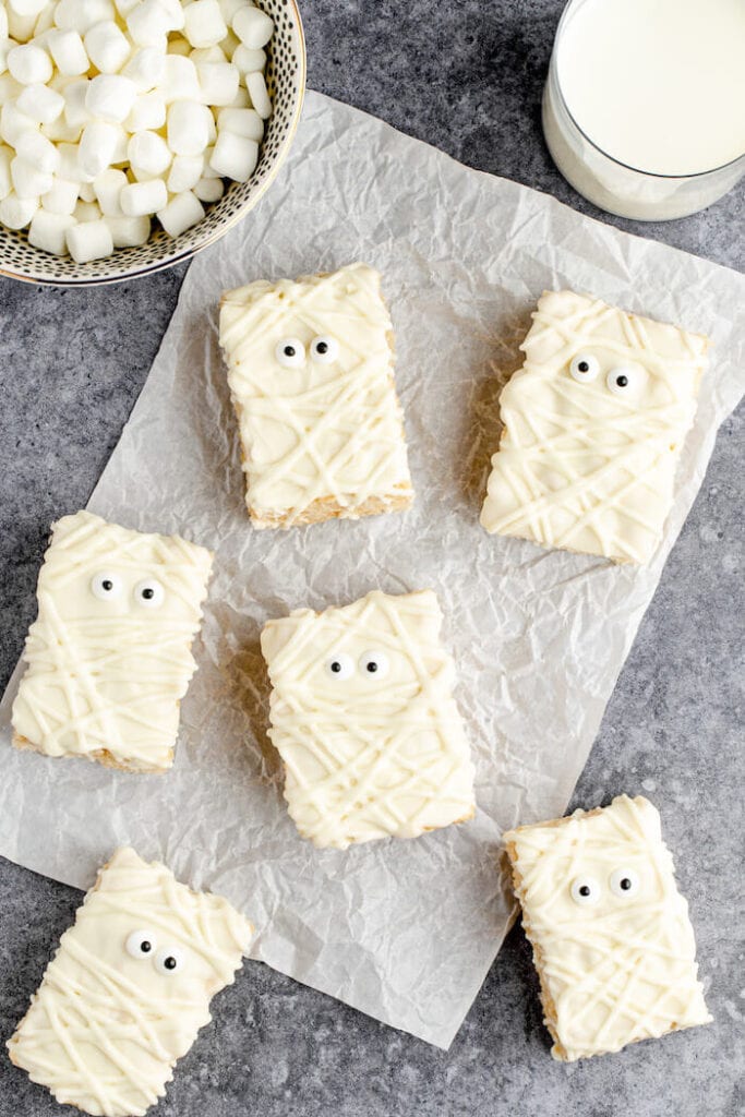 mummy rice krispie treats