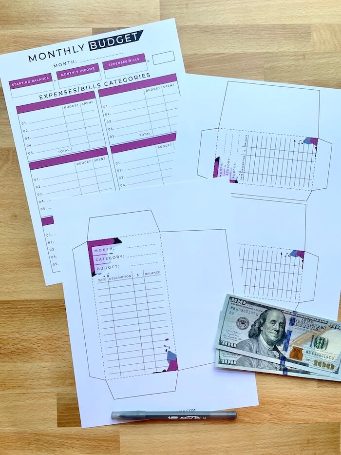 Free Cash Envelope Template Printable - Budgeting Tips - Savor + Savvy