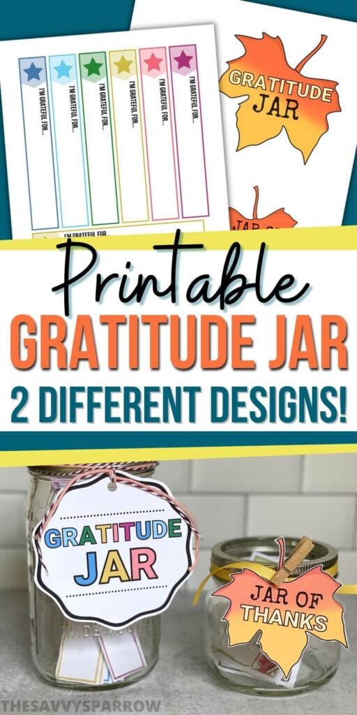 printable gratitude jar templates for fall or year round