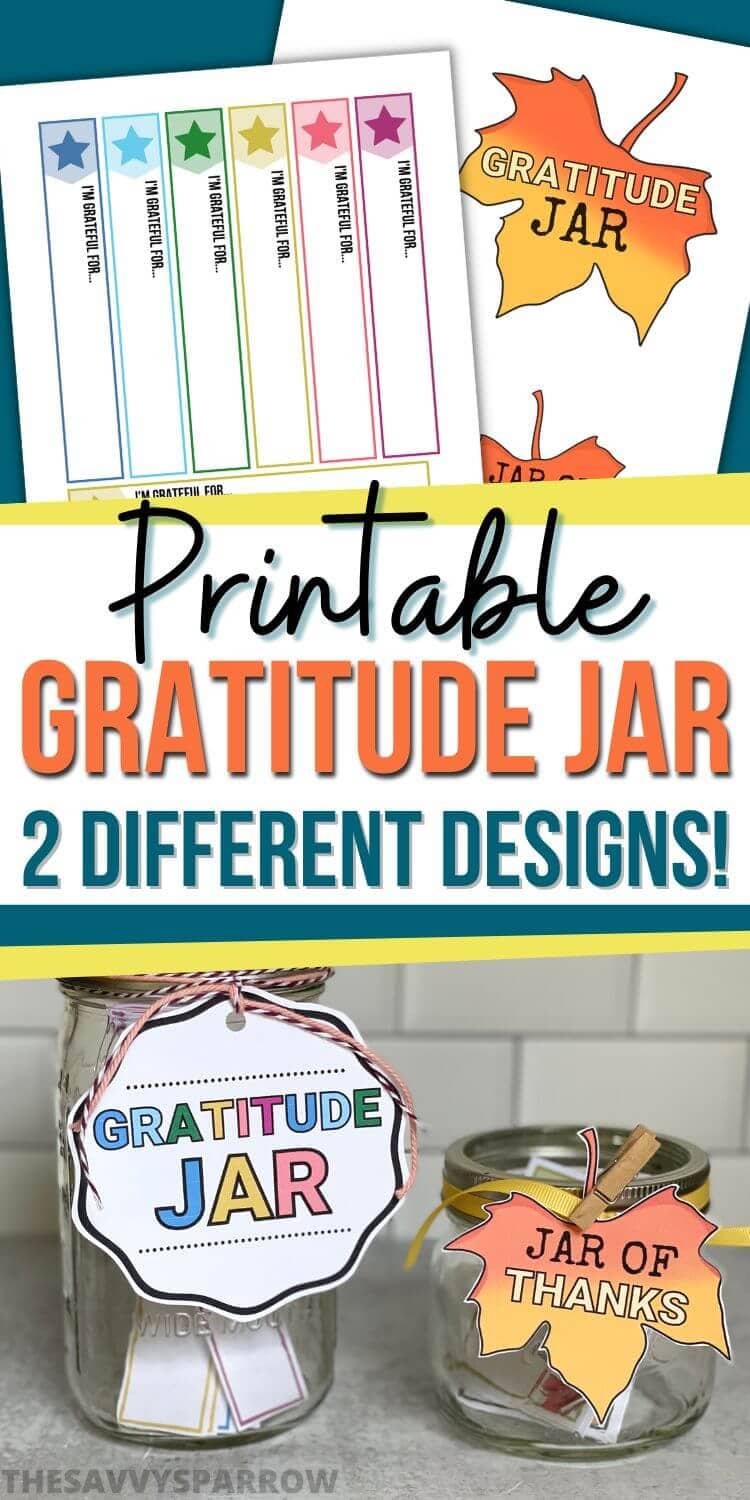 Gratitude Jar Printables