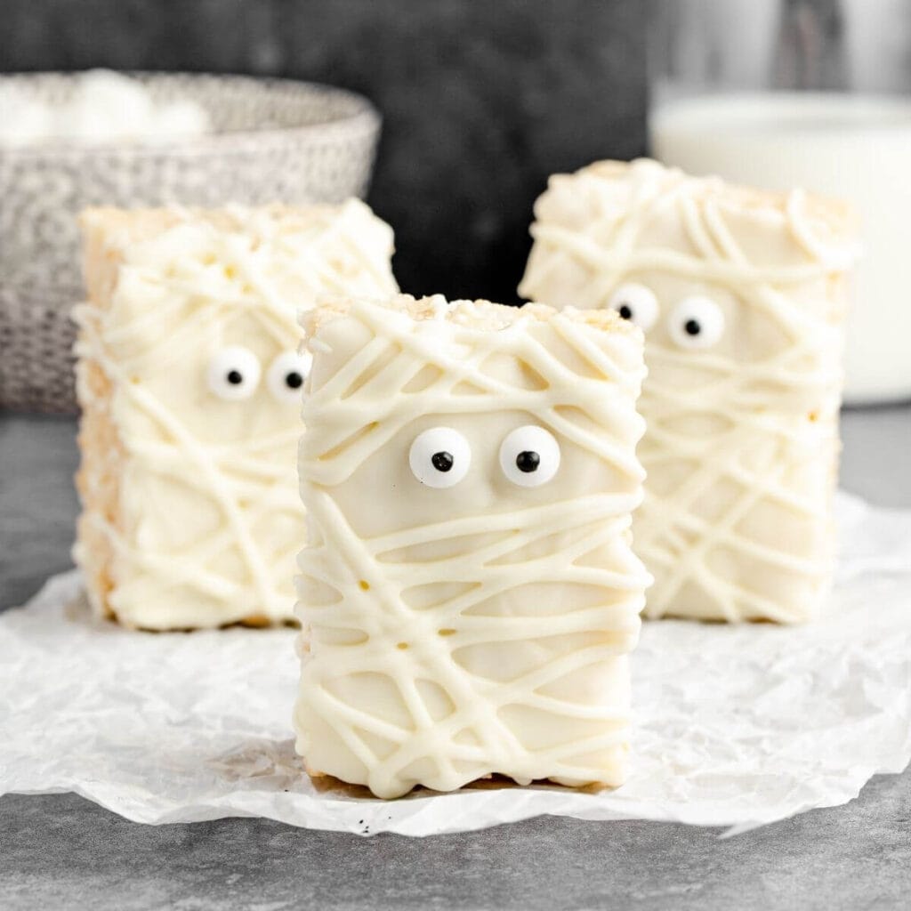 mummy rice krispie treats