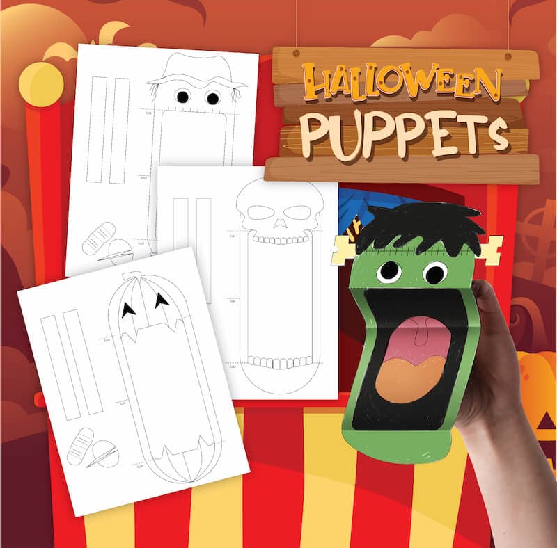 Halloween puppets PDF and sample