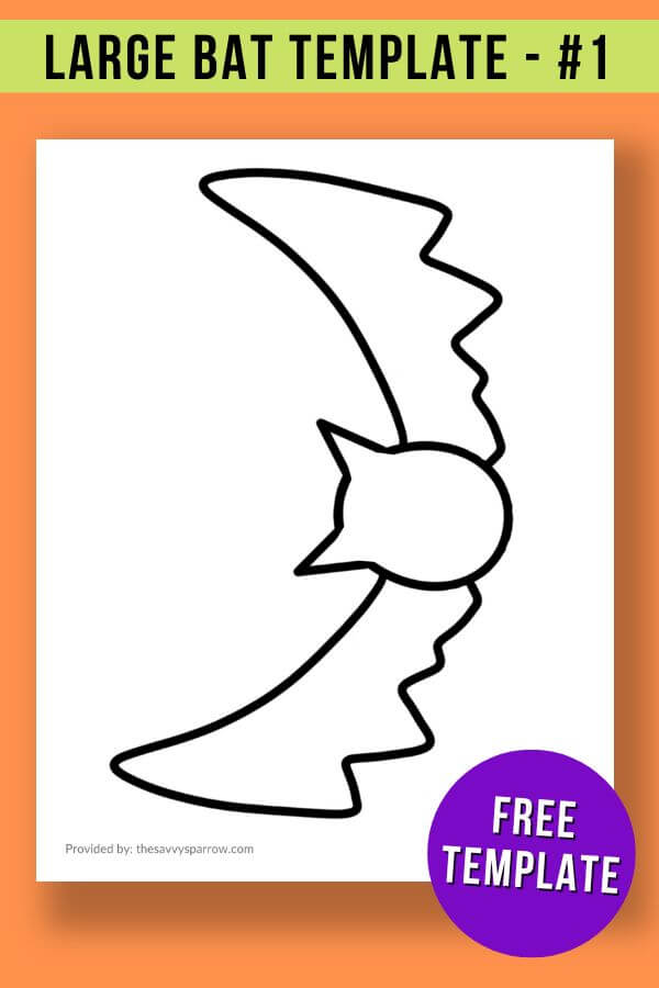 bat outline printable