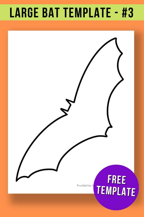 Free Bat Template Printable Cut Out for Crafts and Decor