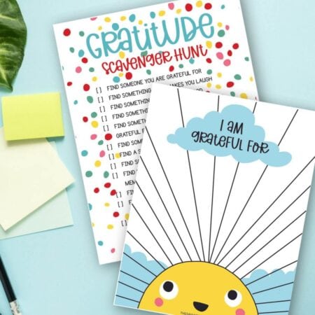 printable gratitude activities for kids worksheets