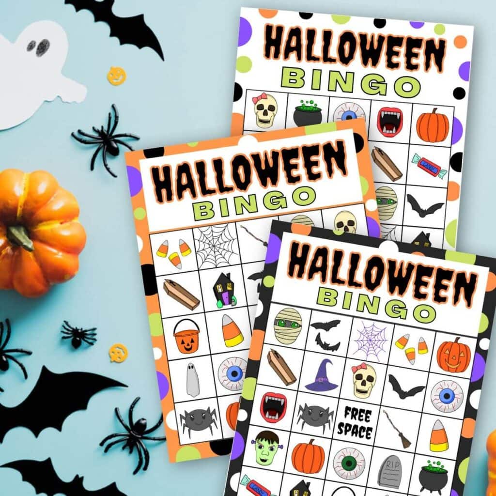 printable Halloween bingo cards