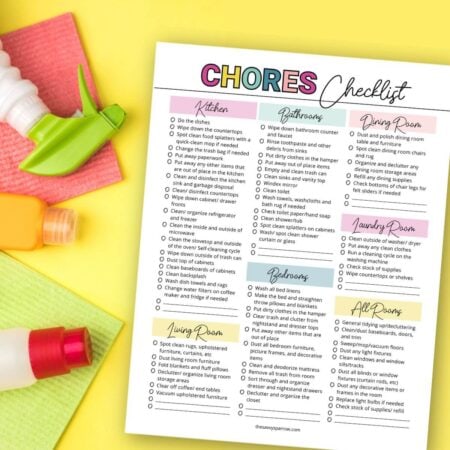 The Ultimate Household Chores List (and Free Printable Template!)