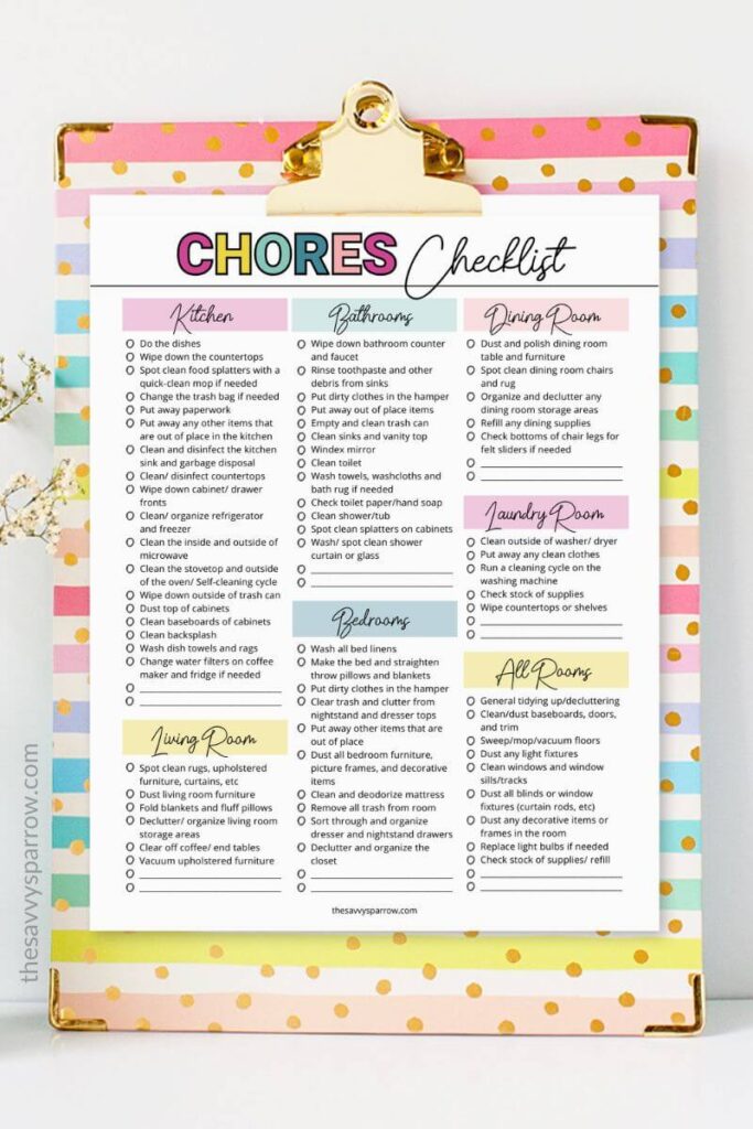 Printable House Chores List printable-house-chores-list