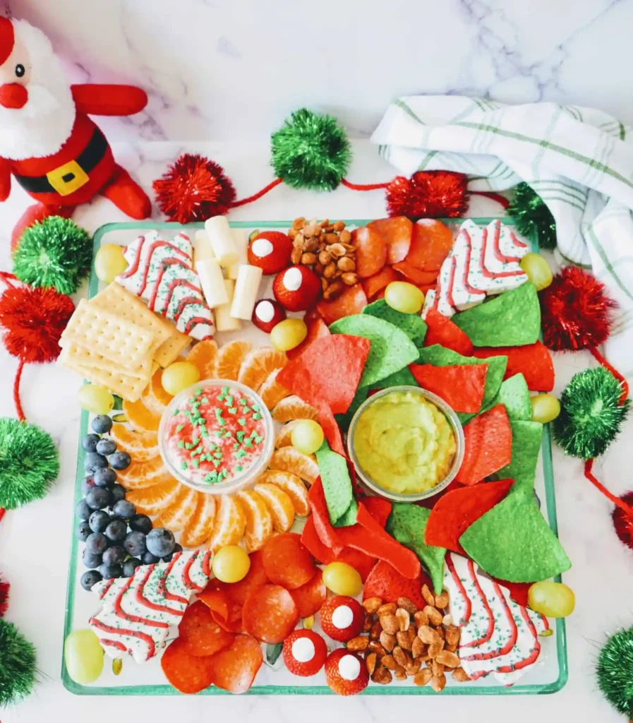 Christmas charcuterie board for kids