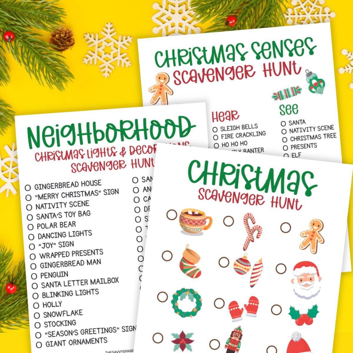 Free Printable Christmas Scavenger Hunts That Your Kids Will Love