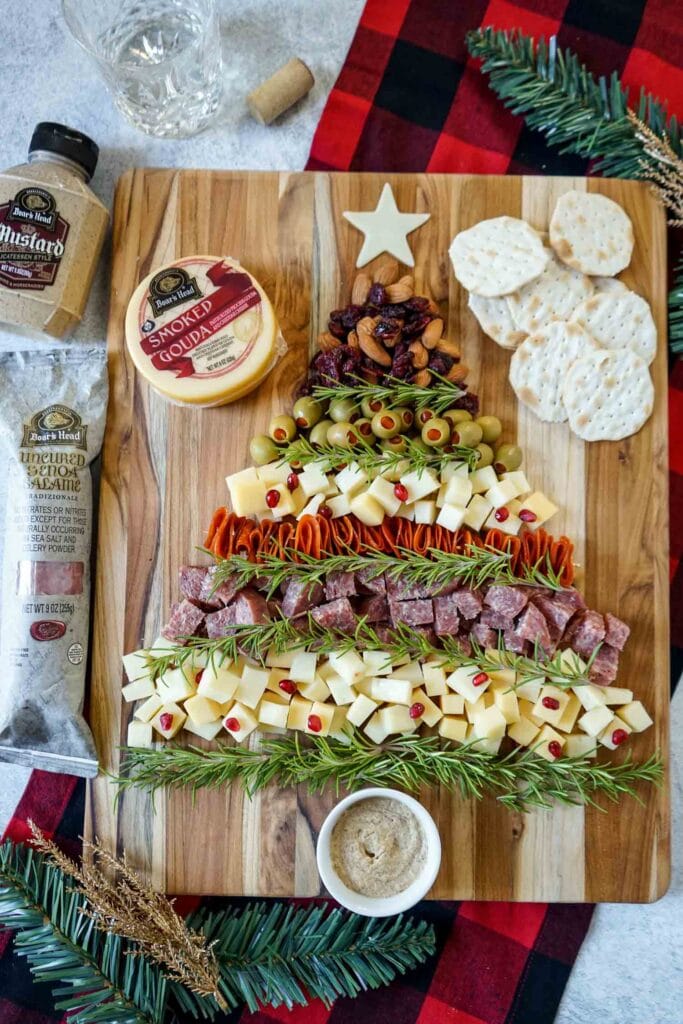 Christmas tree charcuterie board