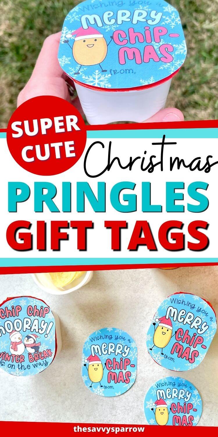 Pringles Christmas Gifts For Kids With Printable Chip Gift Tags