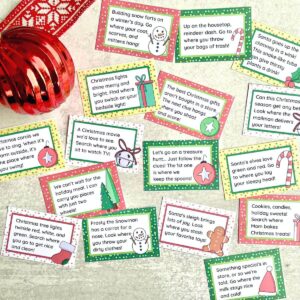 Jolly Fun Christmas Treasure Hunt with Printable Rhyming Clues!