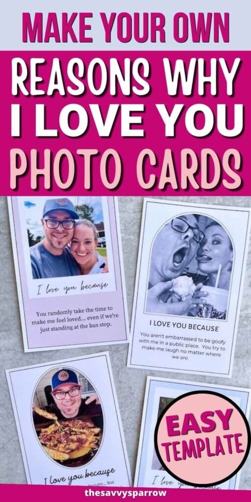 printable photo cards with reasons why I love you