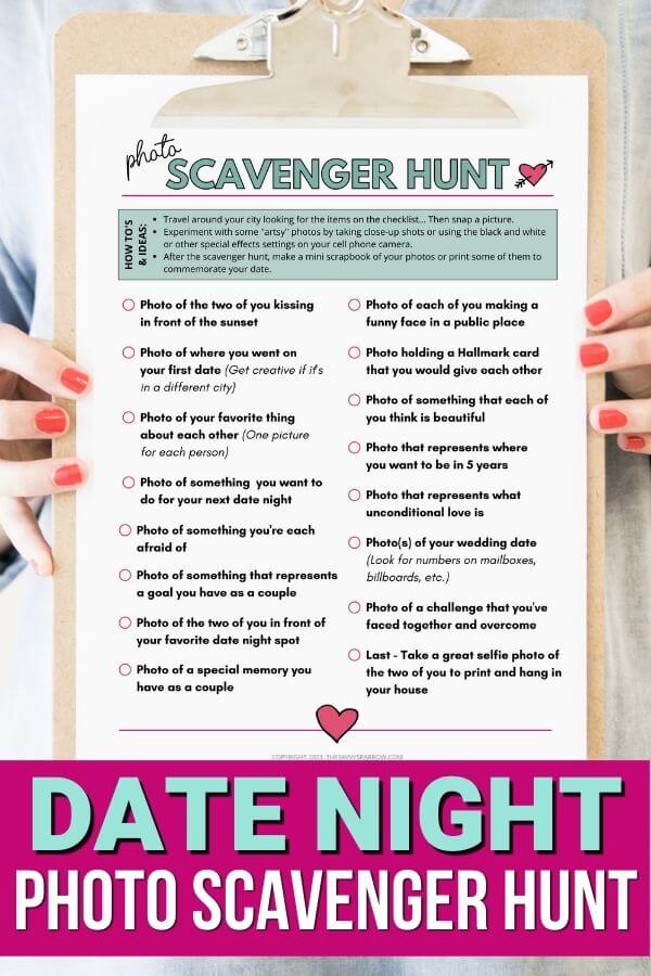 printable scavenger hunt for date night