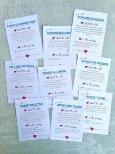 A Year of Dates - 12 Fun Pre-Planned Date Ideas with Printables