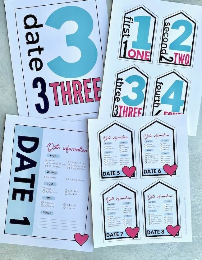 printable signs to label date night envelopes