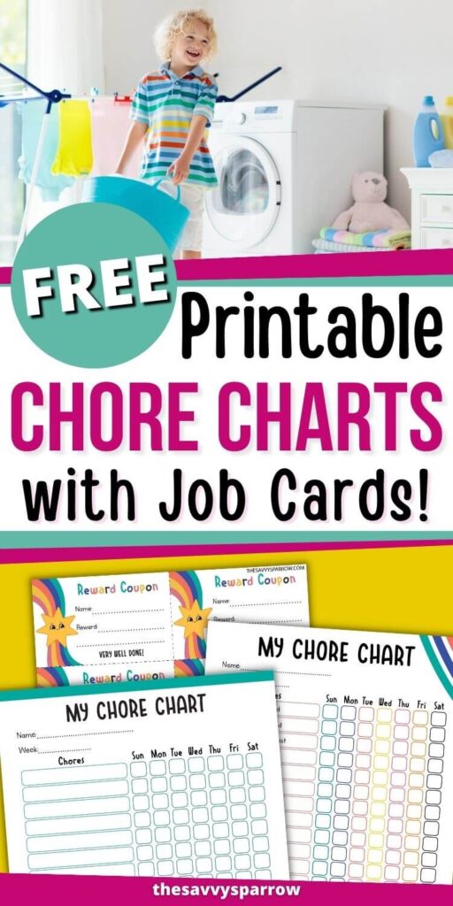 free printable chore charts for kids PDF