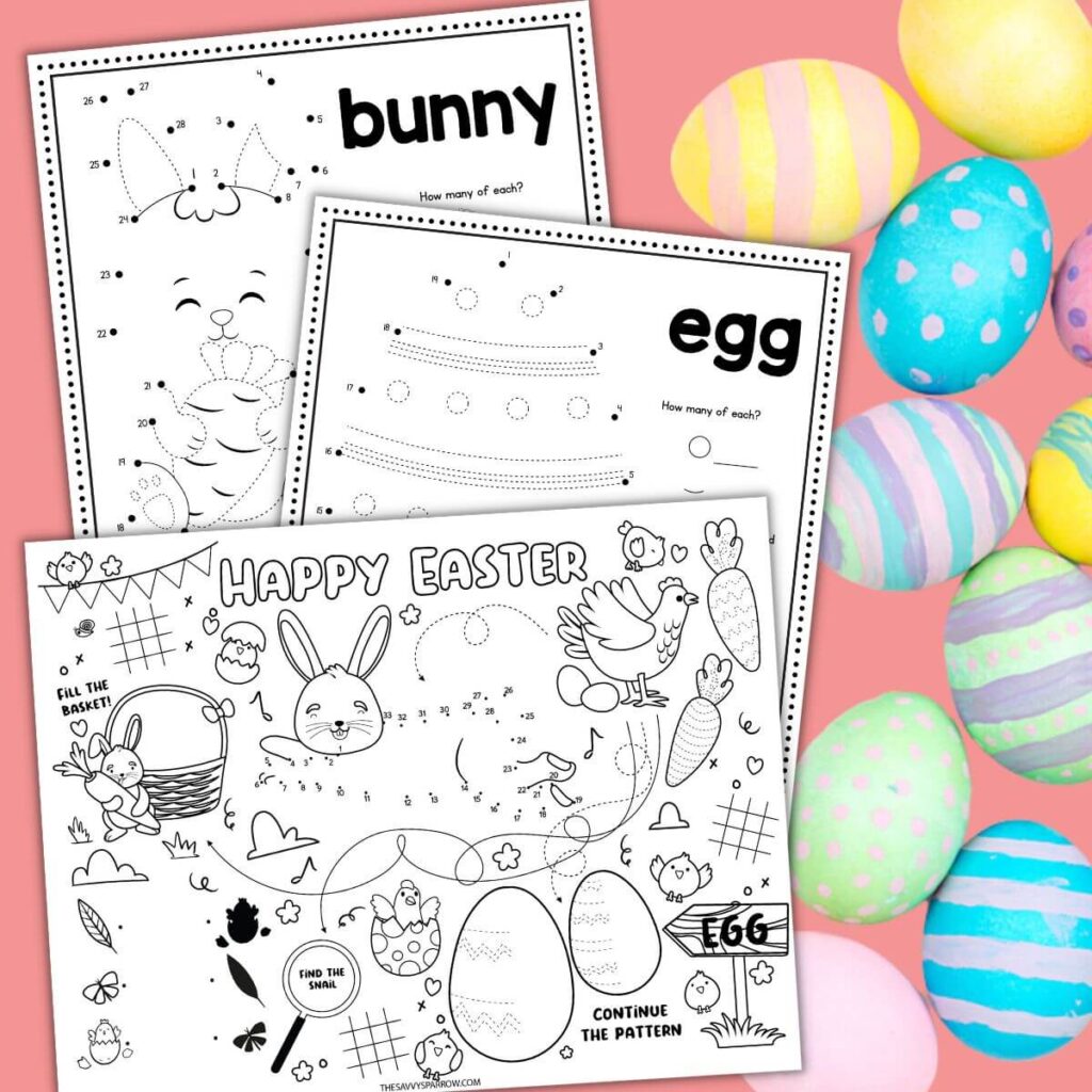 Free Printable Easter Activity Sheets and Placemats