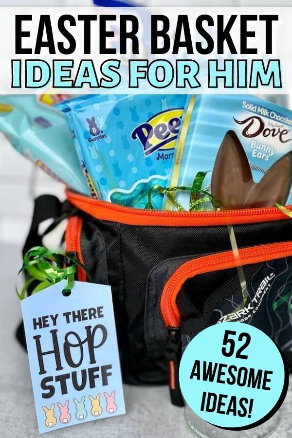 Easter basket for him in a fishing tackle box