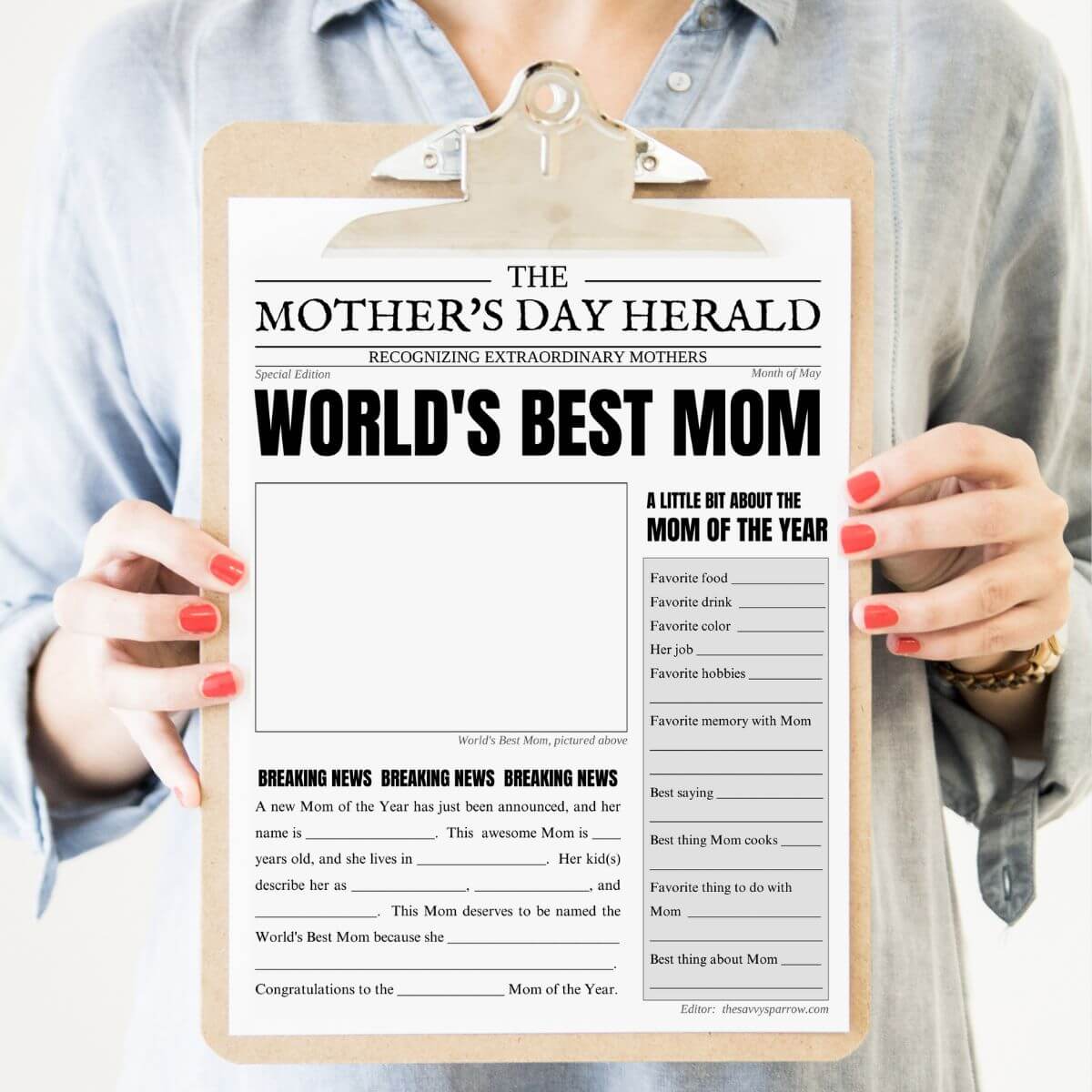 the-mother-s-day-newspaper-a-fun-all-about-mom-worksheet